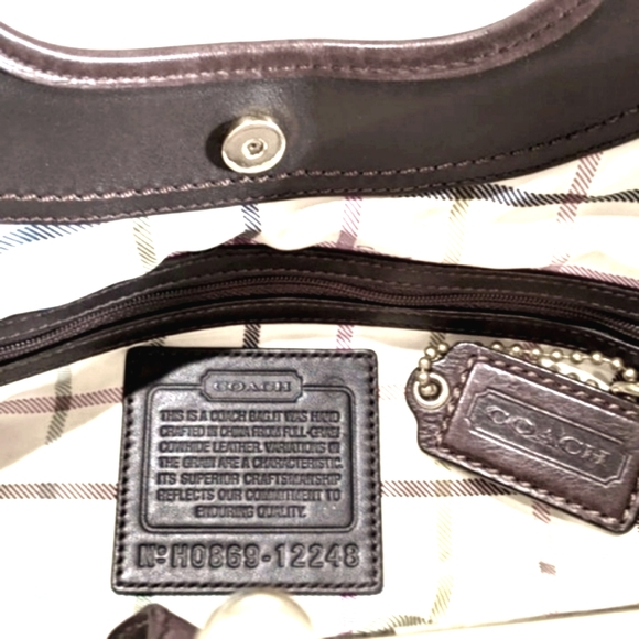 COACH Brown Leather Ergo Style Handbag - Picture 4 of 8